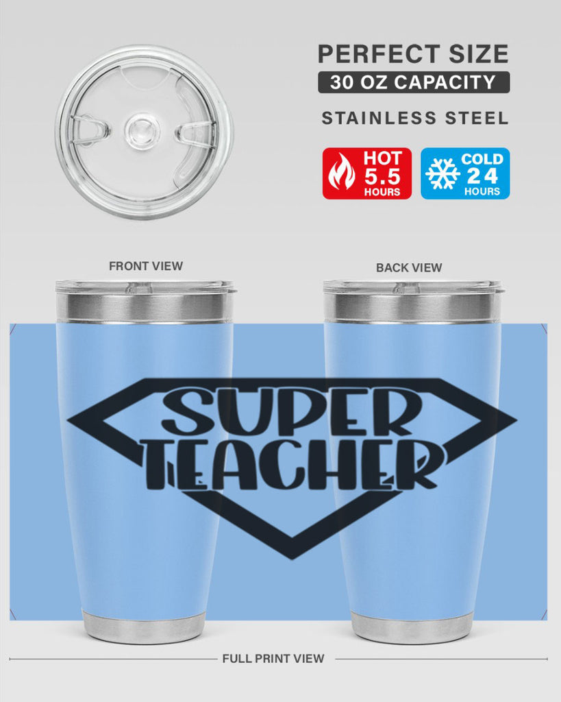 Super Teacher Style 55#- teacher- tumbler