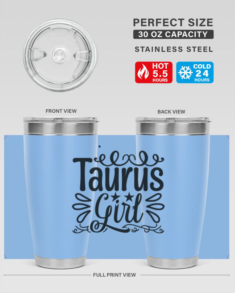 Taurus girl 497#- zodiac- Tumbler