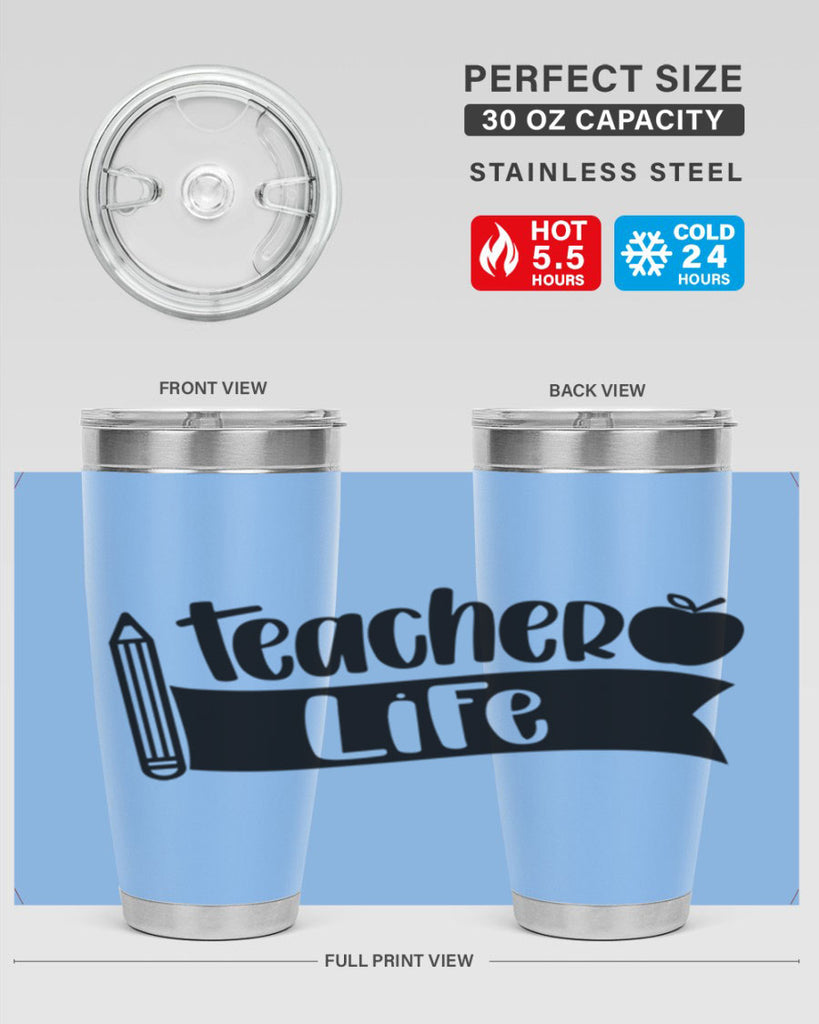 Teacher Life Style 52#- teacher- tumbler