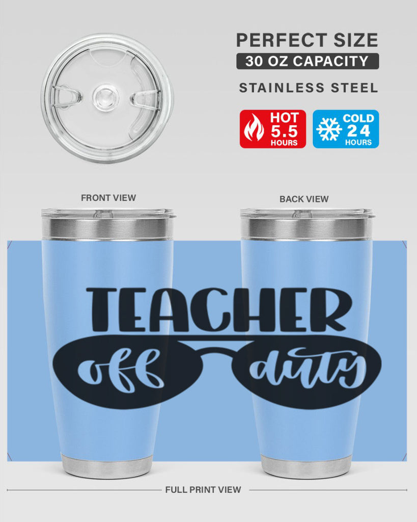 Teacher Off Duty Style 49#- teacher- tumbler