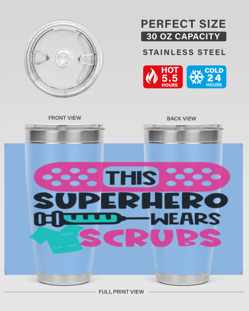 This Superhero Wears Scrubs Style Style 20#- nurse- tumbler