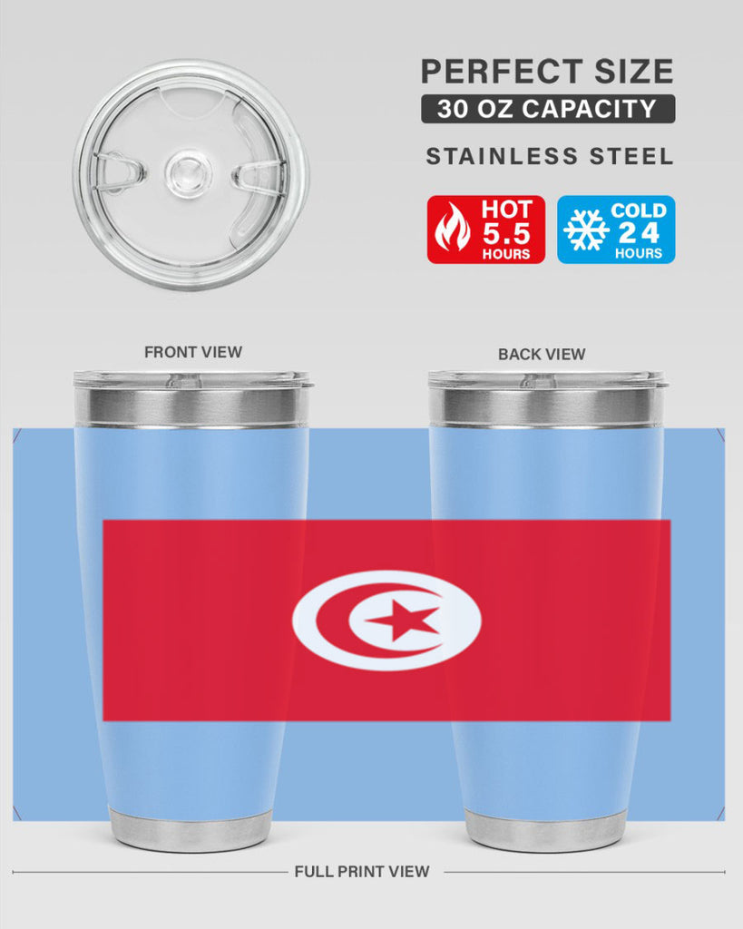 Tunisia 18#- world flags- Tumbler