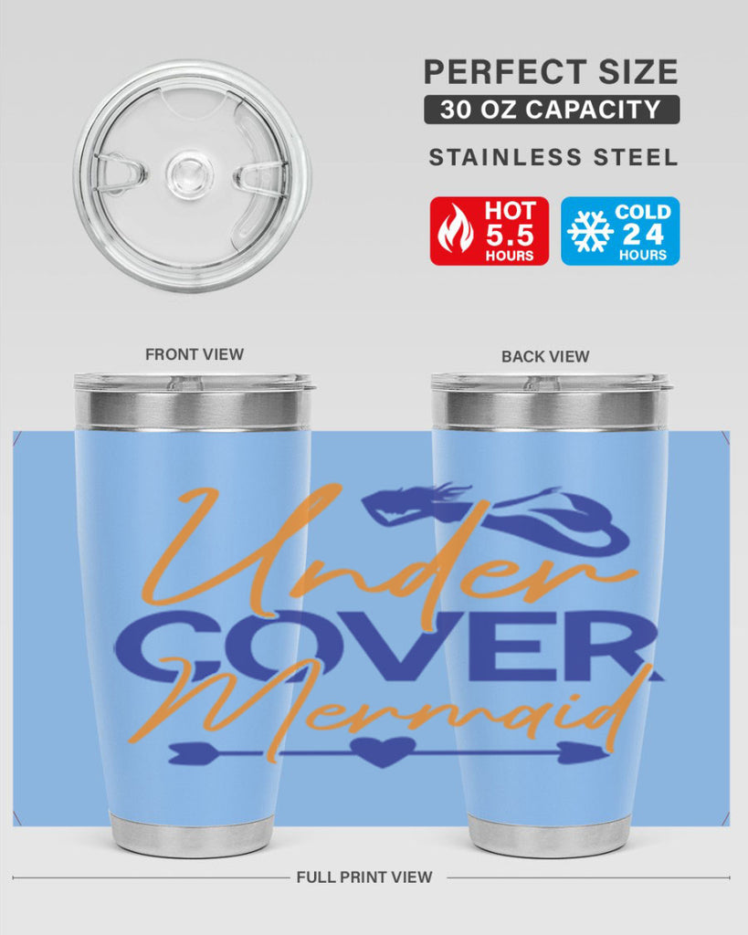 Under Cover Mermaid 636#- mermaid- Tumbler