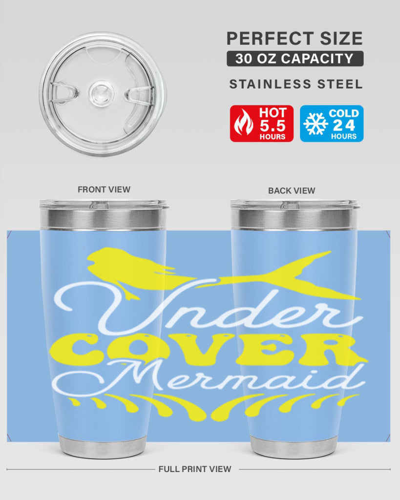 Under Cover Mermaid 637#- mermaid- Tumbler