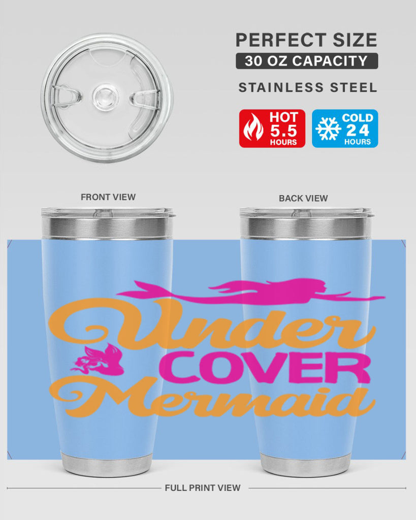 Under Cover Mermaid 638#- mermaid- Tumbler