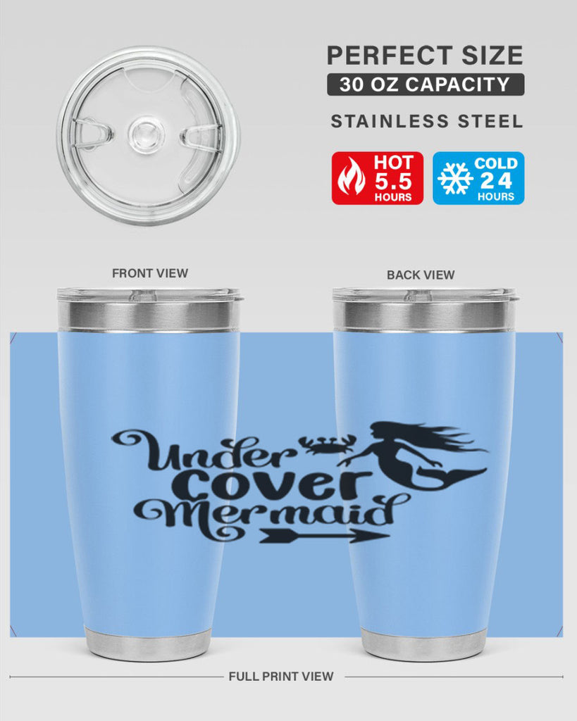 Under Cover Mermaid 641#- mermaid- Tumbler