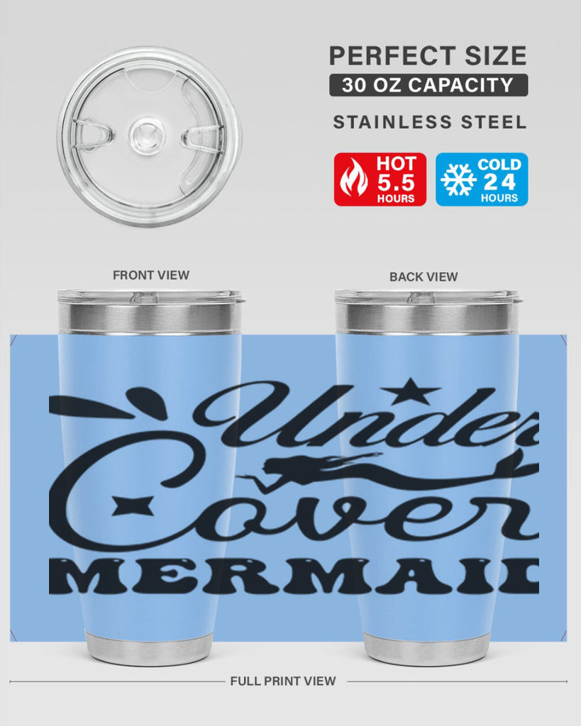 Under cover mermaid 646#- mermaid- Tumbler