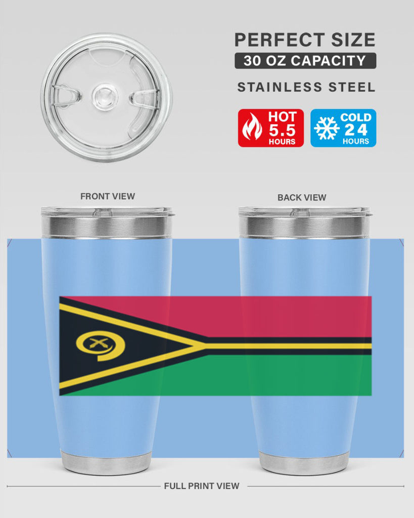 Vanuatu 7#- world flags- Tumbler