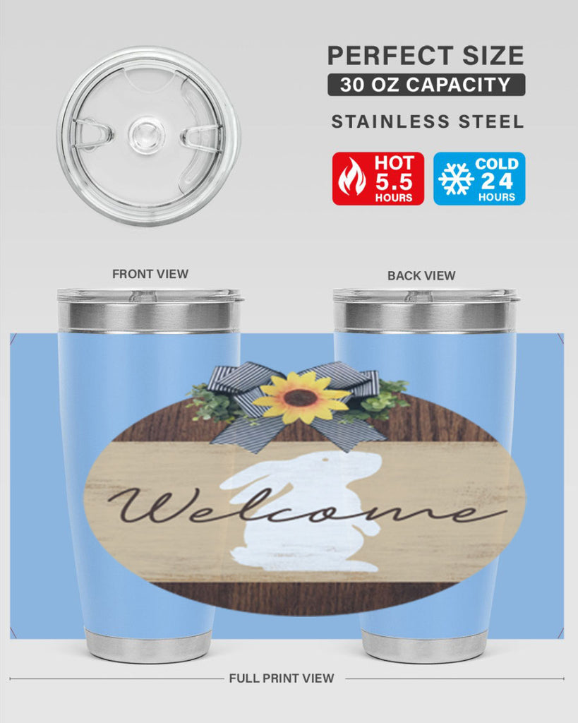 Welcome Bunny Mockup568#- spring- Tumbler