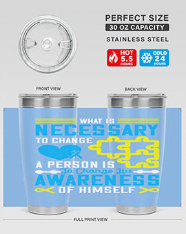 What is necessary to change a person is to change his awareness of himself Style 8#- self awareness- Tumbler