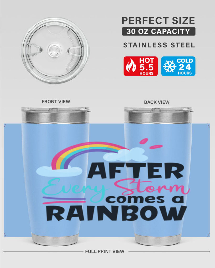 after every storm comes a rainbow Style 291#- baby- tumbler