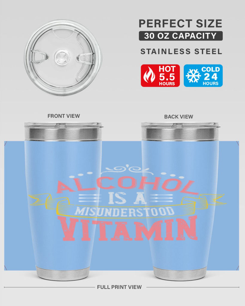 alcohol is a misunderstood vitamin 50#- cooking- Tumbler