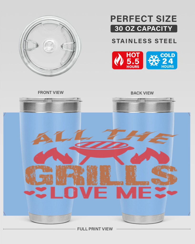 all the grills love me 50#- bbq- Tumbler