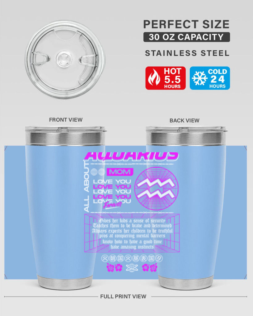 aquarius 86#- zodiac- Tumbler