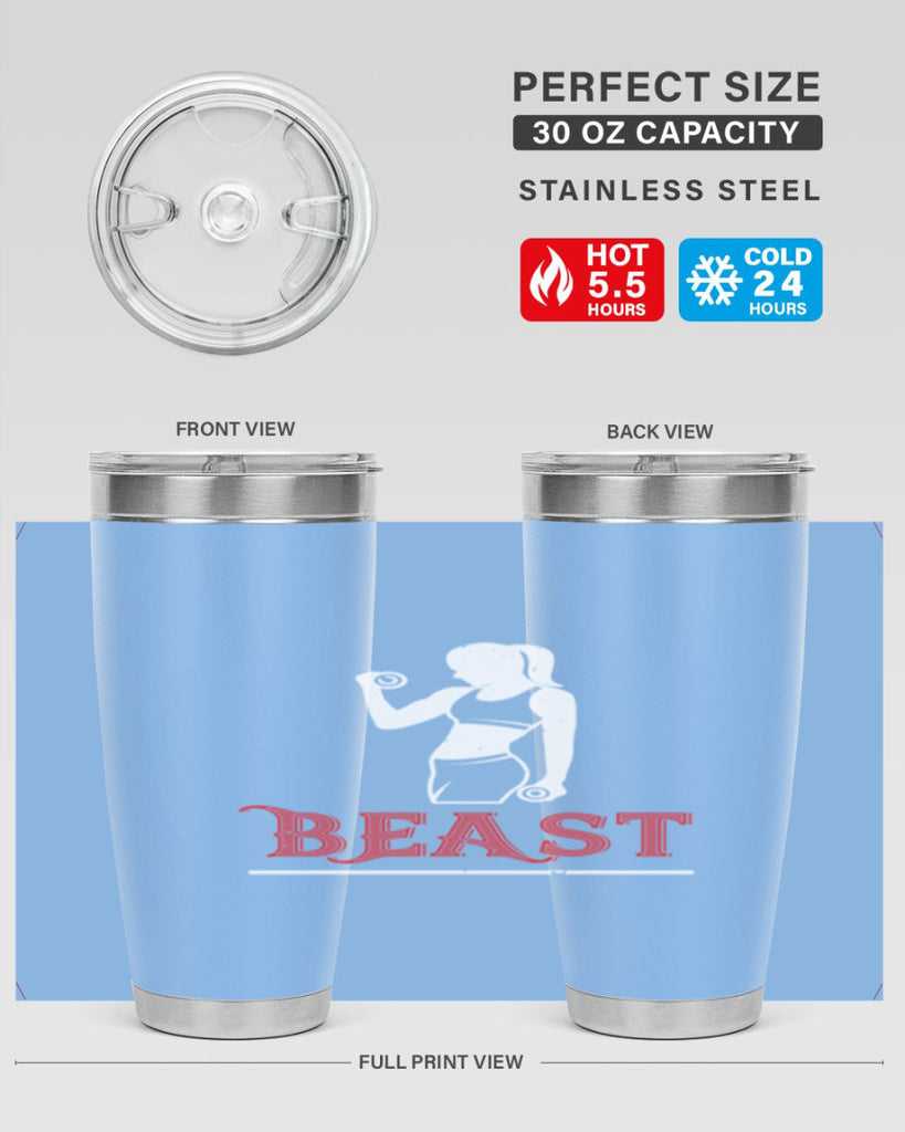 beast 102#- gym- Tumbler