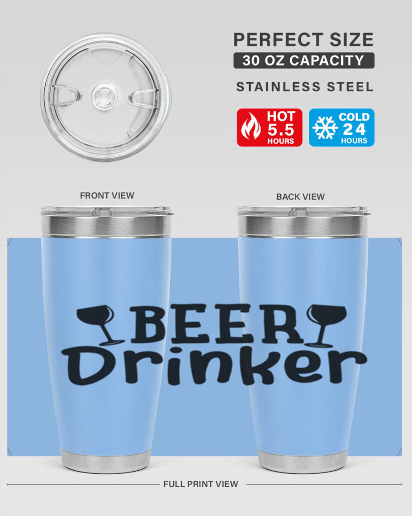 beer drinker 133#- beer- Tumbler