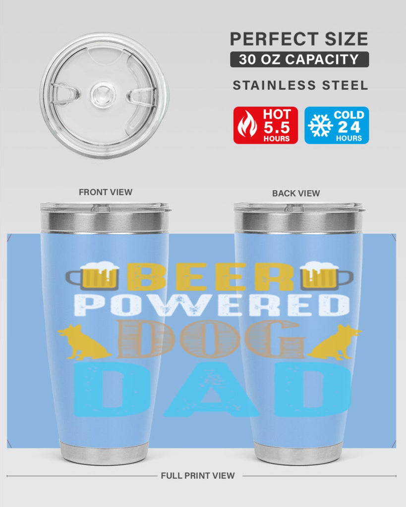 beer power dog dad 145#- beer- Tumbler