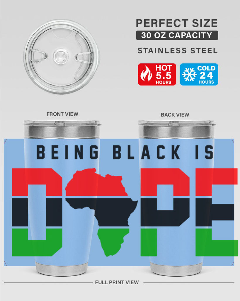 being black is dope africa 257#- black words phrases- Cotton Tank
