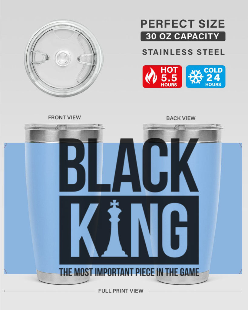 black king 234#- black words phrases- Cotton Tank
