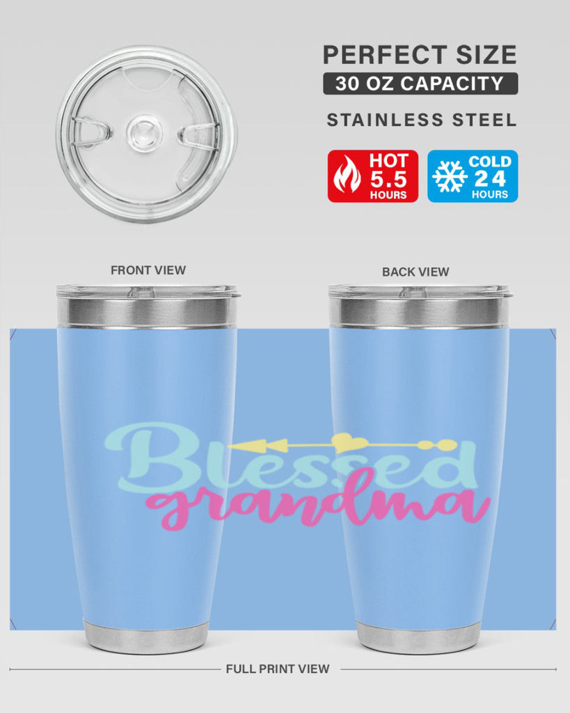 blessed grandma 63#- grandma - nana- Tumbler