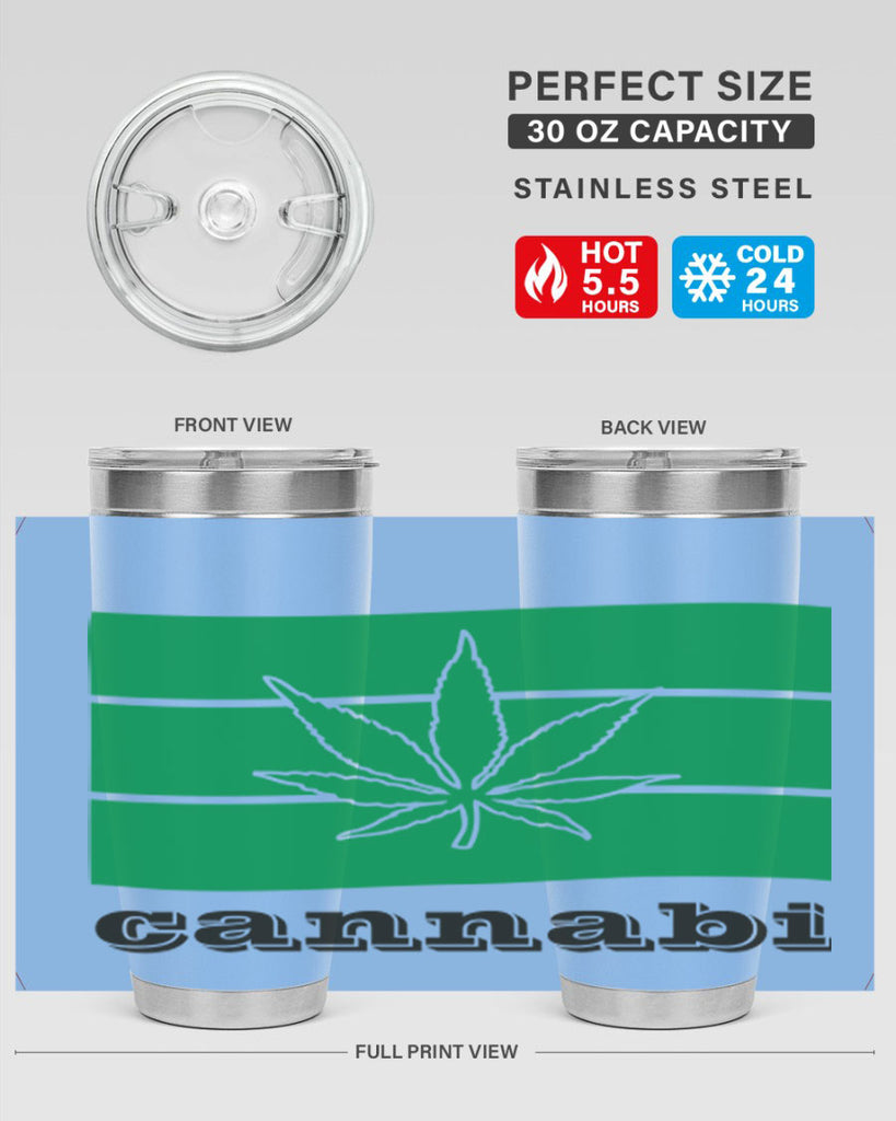 cannabi flag 36#- marijuana- Tumbler