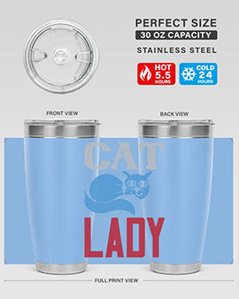 cat lady Style 31#- cat- Tumbler