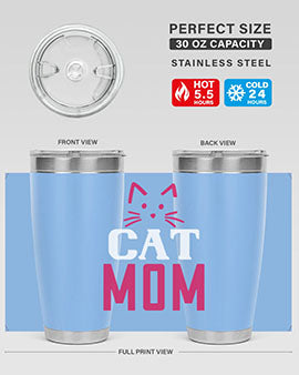 cat mom Style 34#- cat- Tumbler