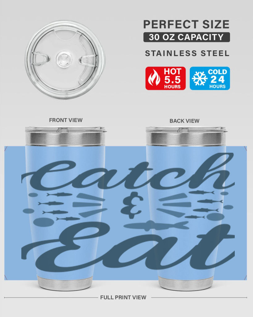 catch eat 173#- fishing- Tumbler