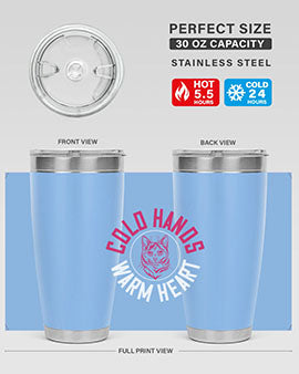 cold hands warm heart Style 42#- cat- Tumbler