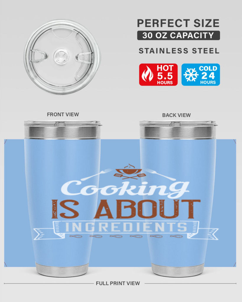 cooking is about ingredients 46#- cooking- Tumbler