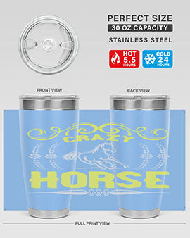 crazy horse Style 9#- horse- Tumbler