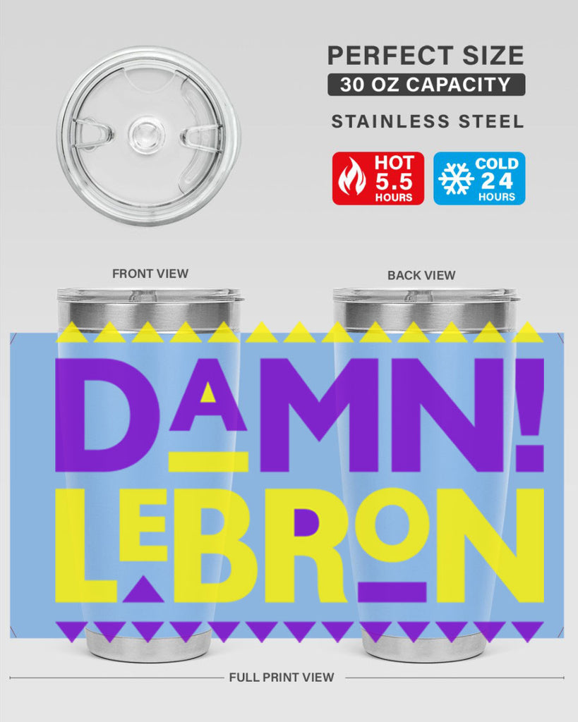 damn lebron 177#- black words phrases- Cotton Tank