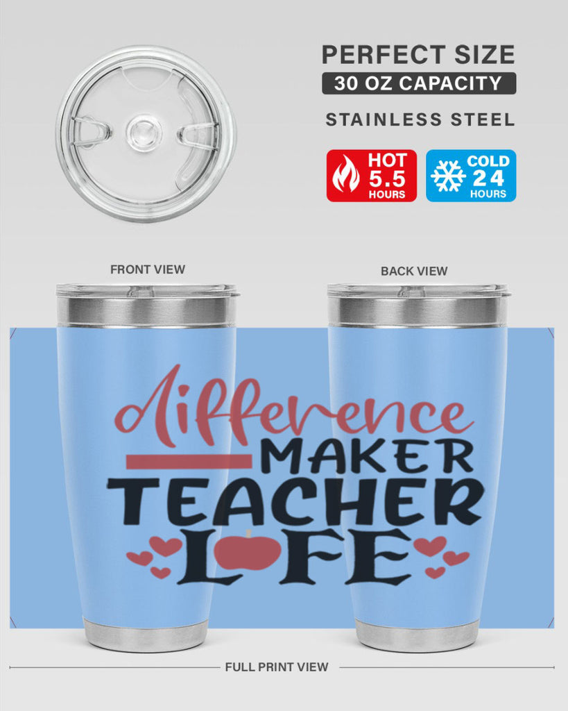 difference maker teacher life Style 184#- teacher- tumbler