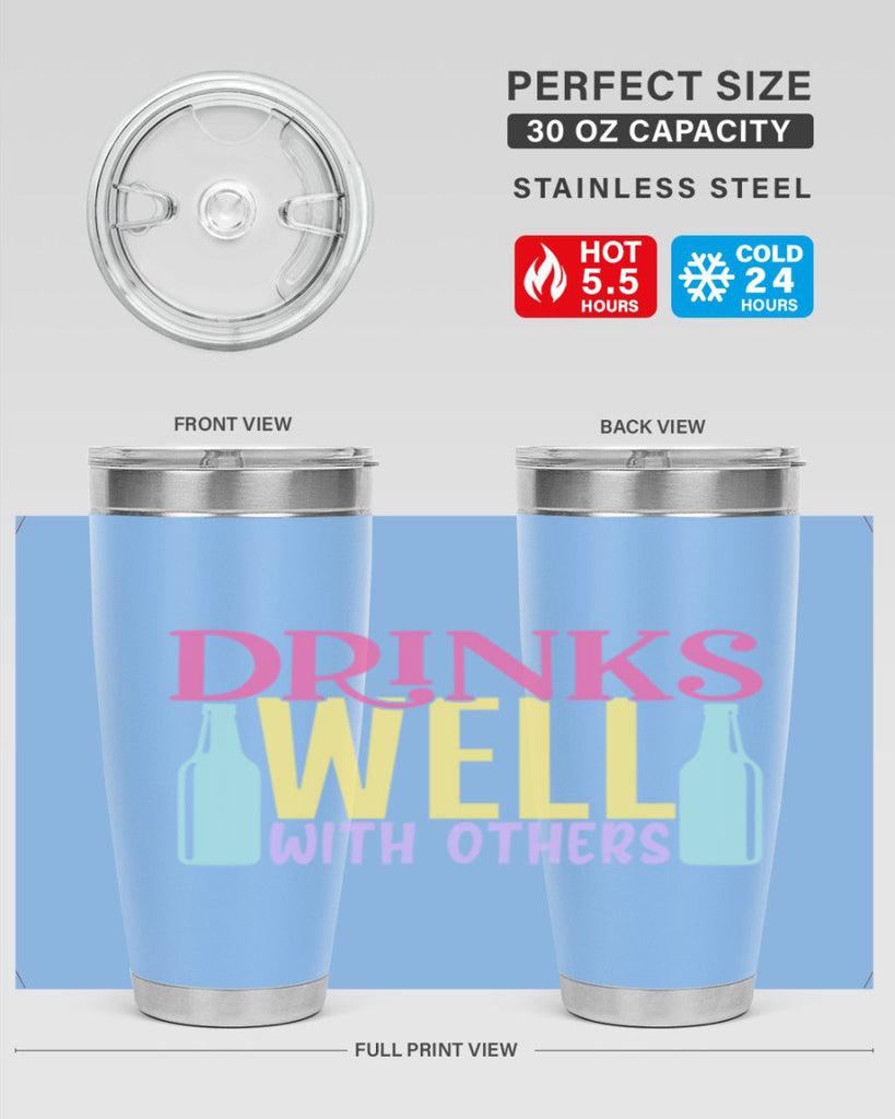 drinks well with others 129#- beer- Tumbler