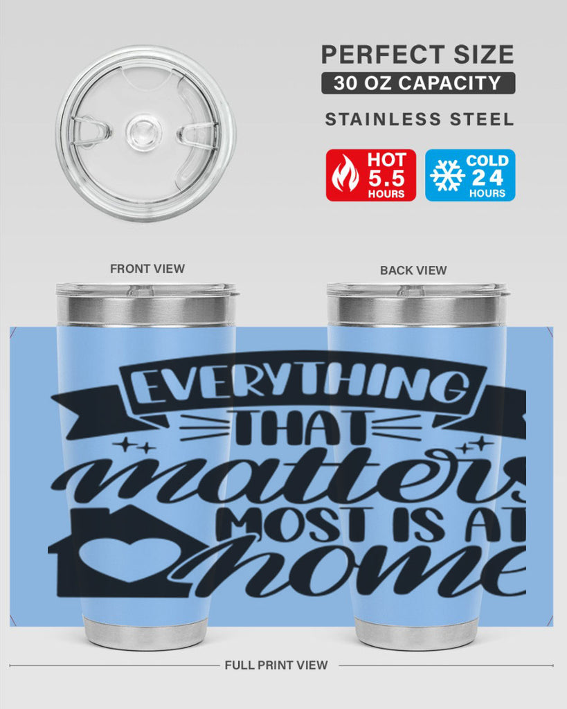 everything that matters most is at home 20#- home- Tumbler