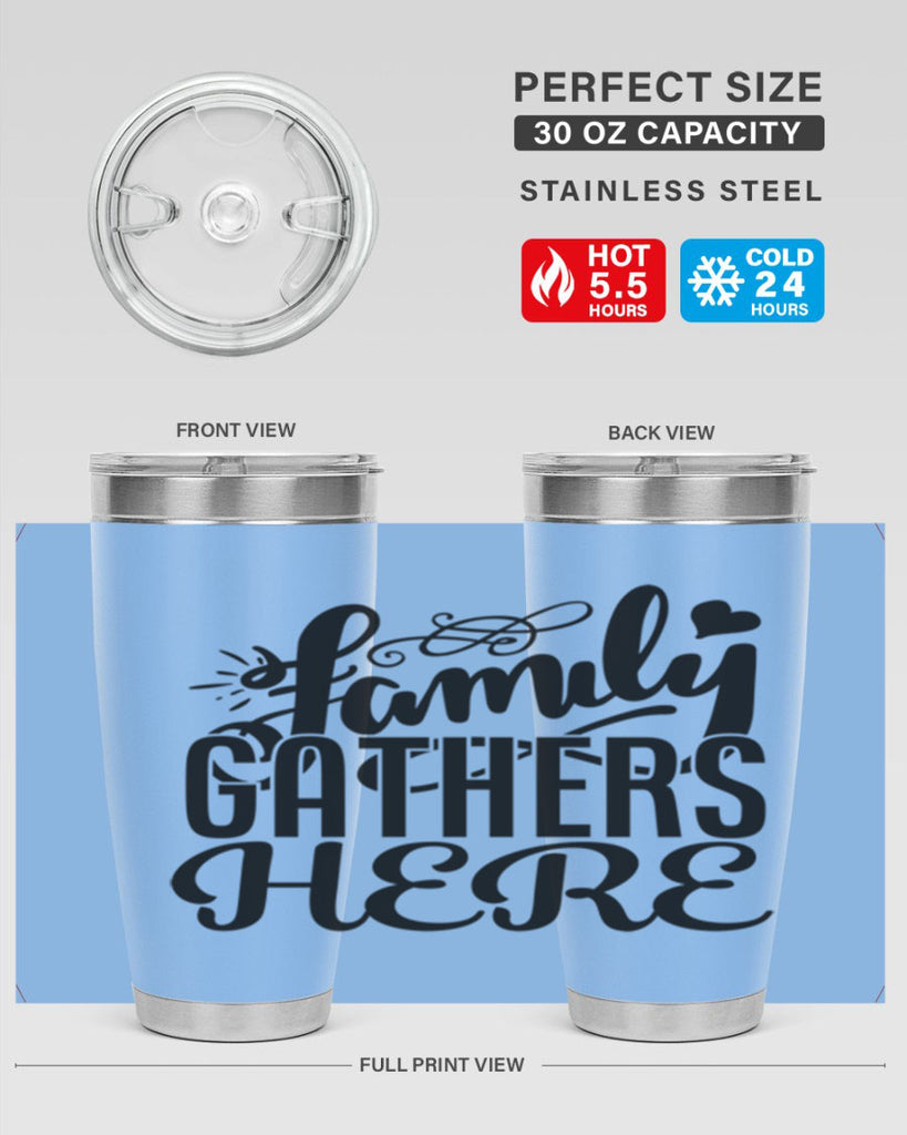 family gathers here 39#- family- Tumbler