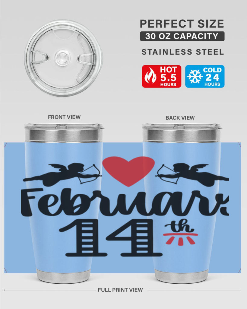february th 28#- valentines day- Tumbler
