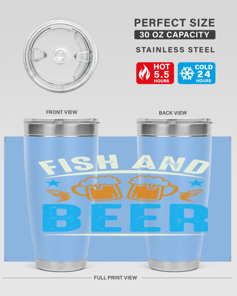 fish and beer 114#- beer- Tumbler