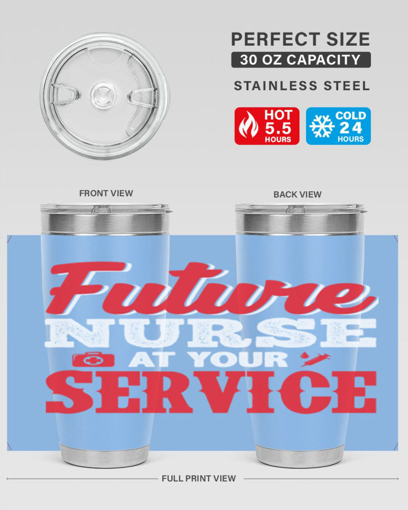 future nurse at your servicepng Style 241#- nurse- tumbler