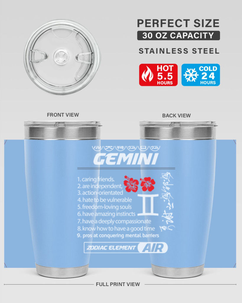 gemini 242#- zodiac- Tumbler