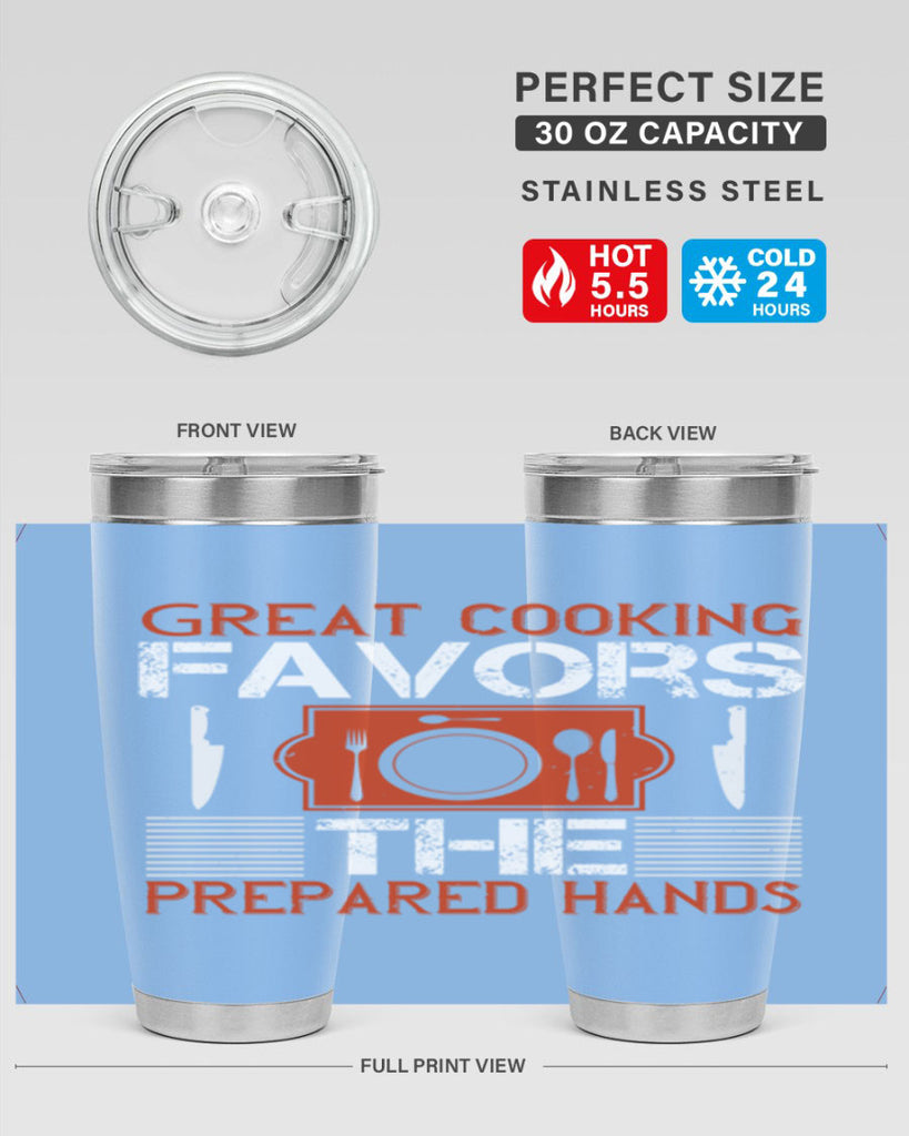 great cooking favors the prepared hands 37#- cooking- Tumbler