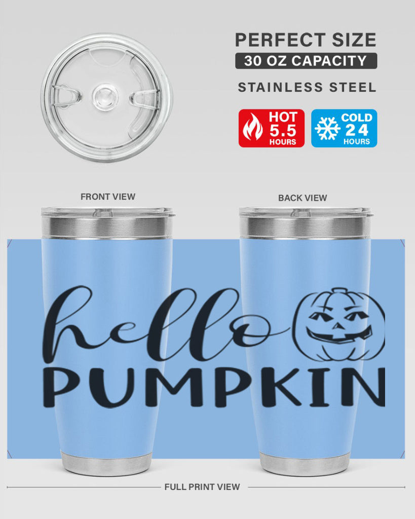 hello pumpkin 287#- fall- Tumbler