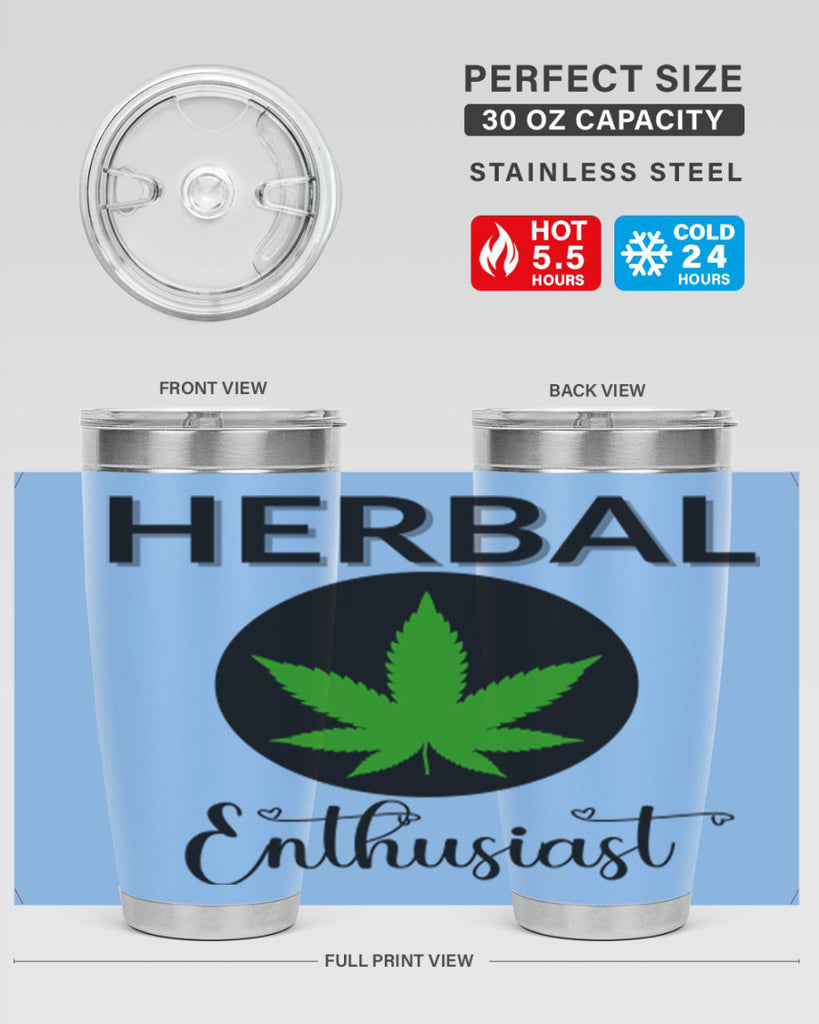 herbal enthusiast 109#- marijuana- Tumbler