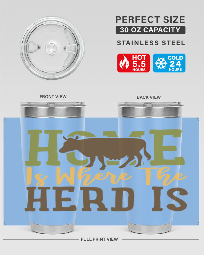 home is where the herd is 7#- farming and gardening- Tumbler