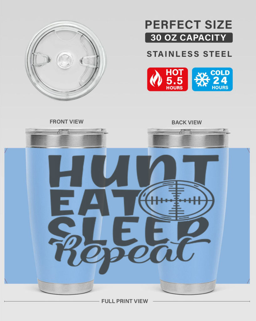 hunt eat sleep repeat 11#- hunting- Tumbler