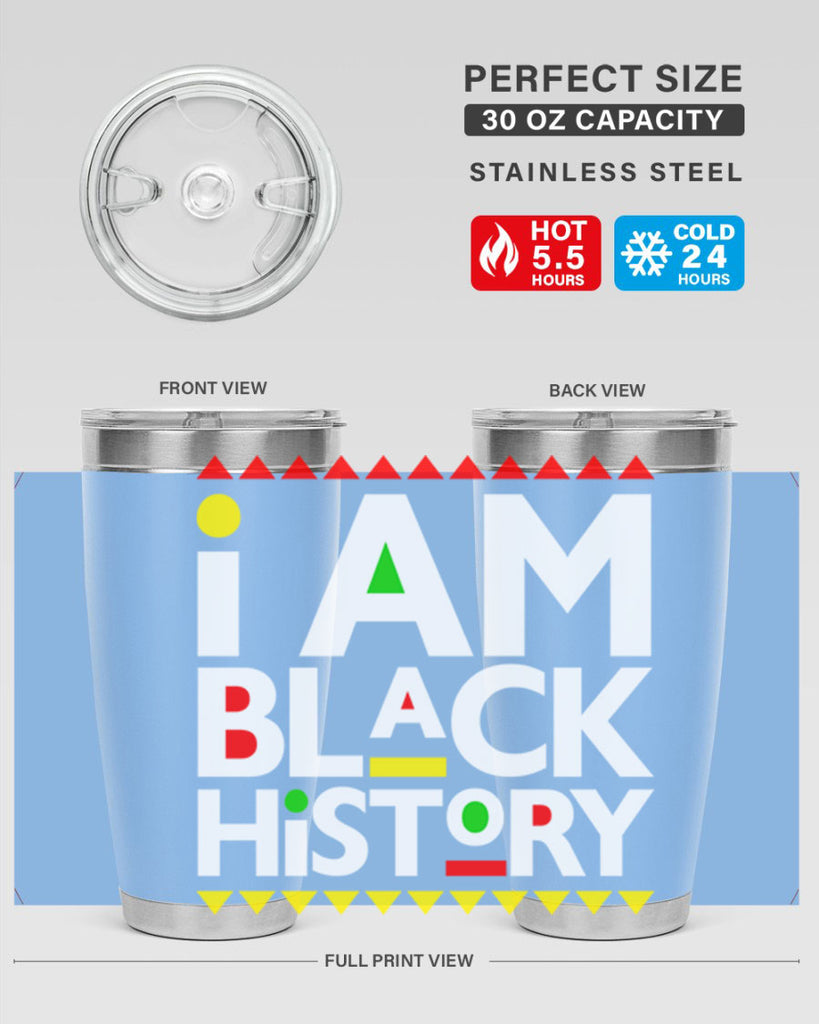 i am black  history 116#- black words phrases- Cotton Tank