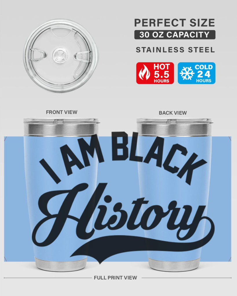 i am black  history 118#- black words phrases- Cotton Tank