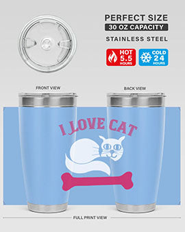 i love cat Style 55#- cat- Tumbler