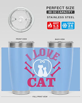 i love cat Style 56#- cat- Tumbler