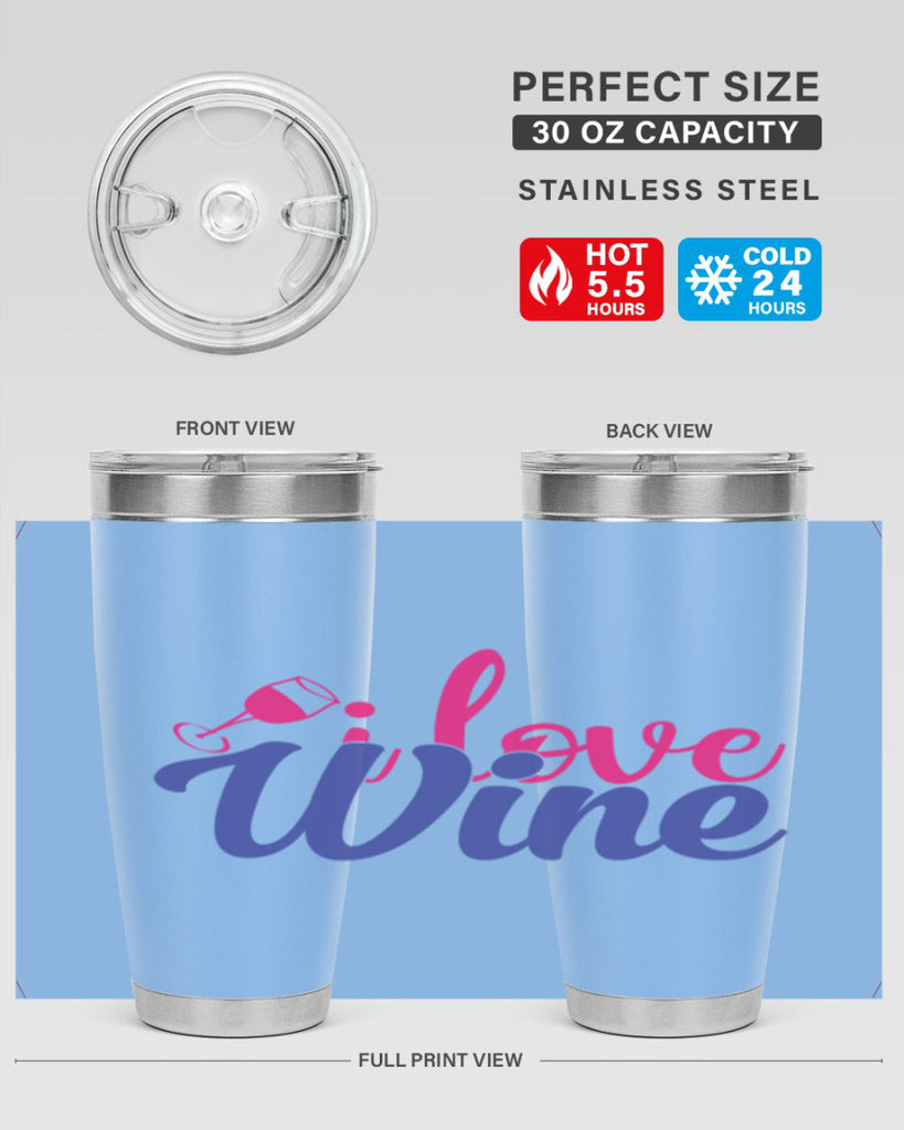 i love wine 402#- mom- Tumbler